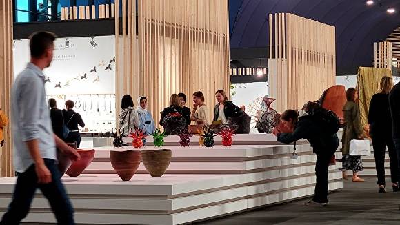 2022년 헤벨라시옹 청주공예비엔날레 부스. [사진=청주시]