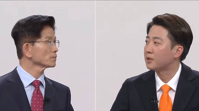 김문수 후보(왼쪽), 이준석 후보.