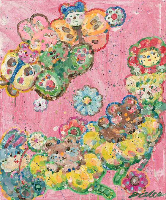 화사한 파스텔 색감으로 그려진 동화 속 한 장면처럼 아기자기하게 펼쳐진 세계, 자연스럽게 섞이고 흘러내린 아이스크림 같은 물감 등 이슬로 작가의 그림을 보면 저절로 미소가 지어진다.