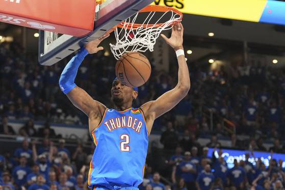 오클라호마시티의 PO 반란을 이끈 길저스-알렉산더. AP=연합뉴스