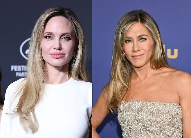 왼쪽부터 안젤리나 졸리, 제니퍼 애니스톤