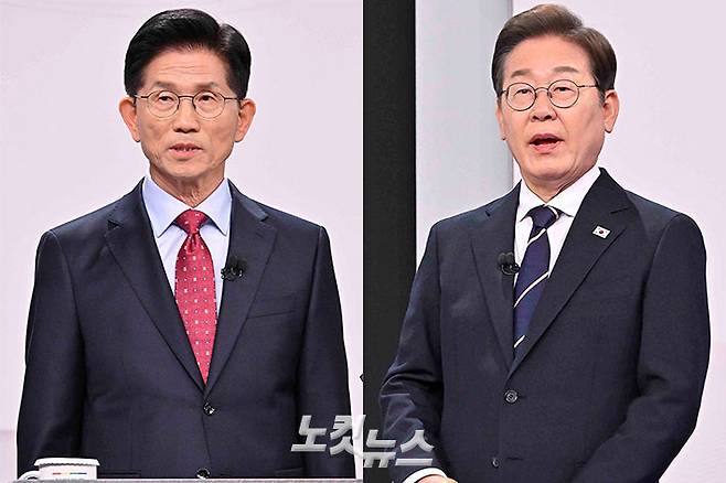 국민의힘 김문수 대선 후보(왼쪽), 더불어민주당 이재명 대선 후보. 국회사진취재단