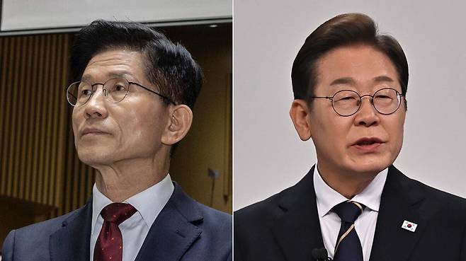 국민의힘 김문수 대선 후보(왼쪽)와 더불어민주당 이재명 대선 후보. 연합뉴스