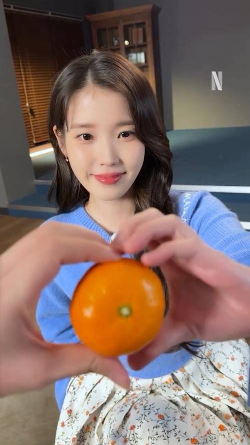 넷플릭스 드라마 ‘폭싹 속았수다’에서 ‘오애순’을 연기한 배우 겸 가수 아이유가 홍보 영상에서 드라마를 관통하는 재료 중 하나인 제주산 감귤을 쥐고 있다. 드라마에는 감귤을 껍질째 화롯불에 올려 구워 먹는 장면이 여러 차례 등장한다. 넷플릭스 자료