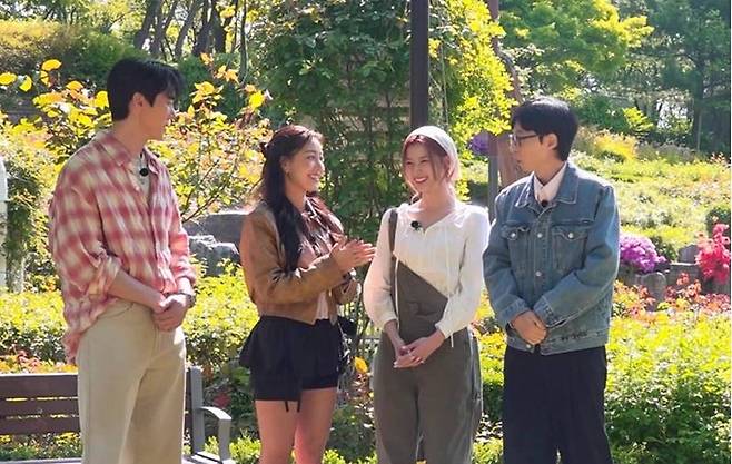 ▲ 유연석, 지효, 사나, 유재석. 제공| SBS '틈만 나면,'