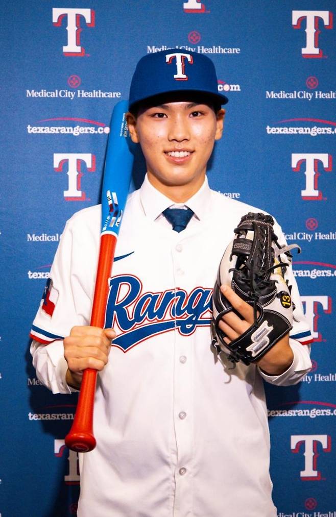 텍사스 레인저스에 입단한 김성준. /사진=리코스포츠에이전시 제공