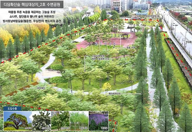 방서수변공원 계획도 [청주시 제공. 재판매 및 DB 금지]