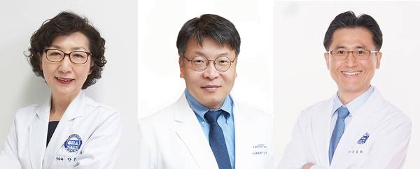 분당차병원 암센터 안희정·박현·문용화 교수(사진 왼쪽부터). /분당차병원 제공