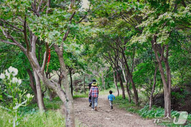 총 길이 860㎞에 달하는 경기도 순환 걷기길인 ‘경기둘레길’의 전 구간 완보자가 1000명을 넘어섰다. 사진은 경기둘레길 안성 코스.(경기관광공사 제공. 재판매 및 DB금지)/뉴스1