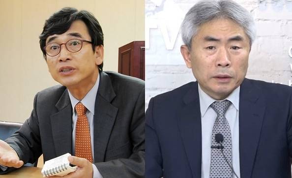 유시민 작가, 정규재 전 주필. 사진 | 연합뉴스, 정규재TV
