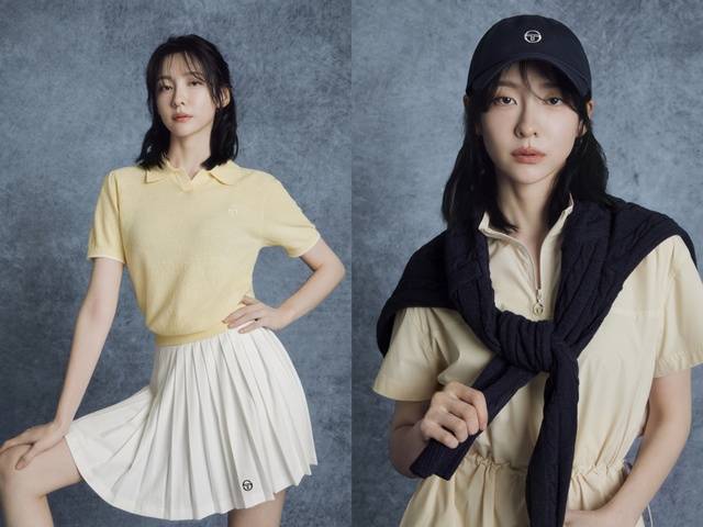 F&F가 운영하는 세르지오 타키니는 배우 박지현과 함께한 여름 화보를 공개했다. /F&F