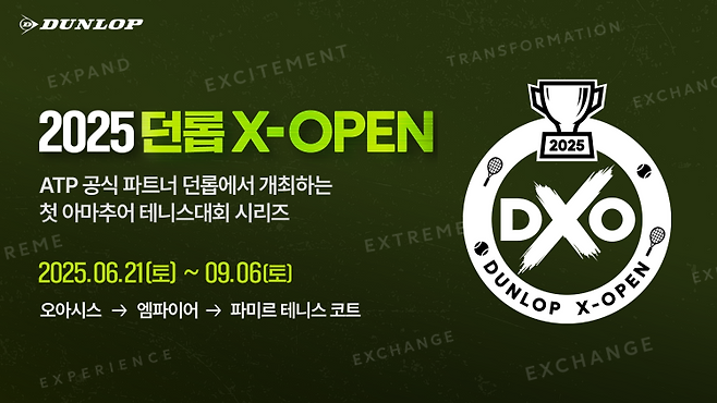 2025 던롭 X-OPEN(사진=던롭스포츠코리아 제공)