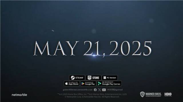 왕좌의게임: 킹스로드는 5월 21일 글로벌 지역에 우선 출시된다.