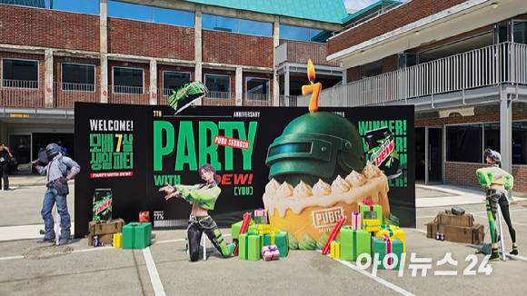 배틀그라운드 모바일 7주년 팝업스토어. [사진=정진성 기자]