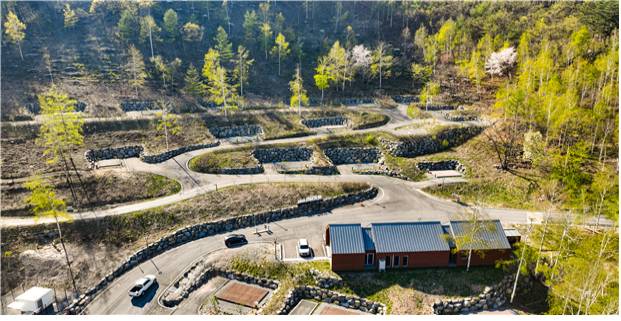 ▲ 매봉산 천상의 숲(숲속야영장) 전경. 강원도 제공