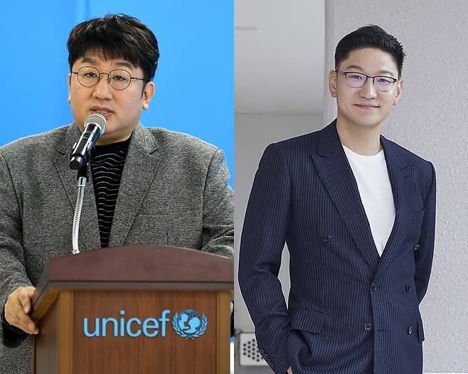 방시혁 하이브 의장, /사진=한경DB, SM엔터테인먼트