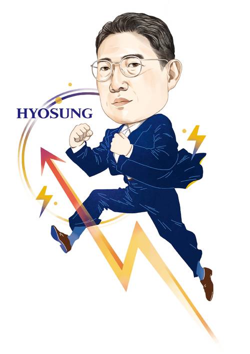 조현준 효성 회장 1968년생/ 예일대 정치학과/ 게이오기주쿠대 법학대학원 석사/ 효성 전략본부 상무/ 효성 무역PG장/ 효성 섬유·정보통신PG장 겸 전략본부장(사장)/ 2017년 효성 회장(현) [일러스트 : 강유나]