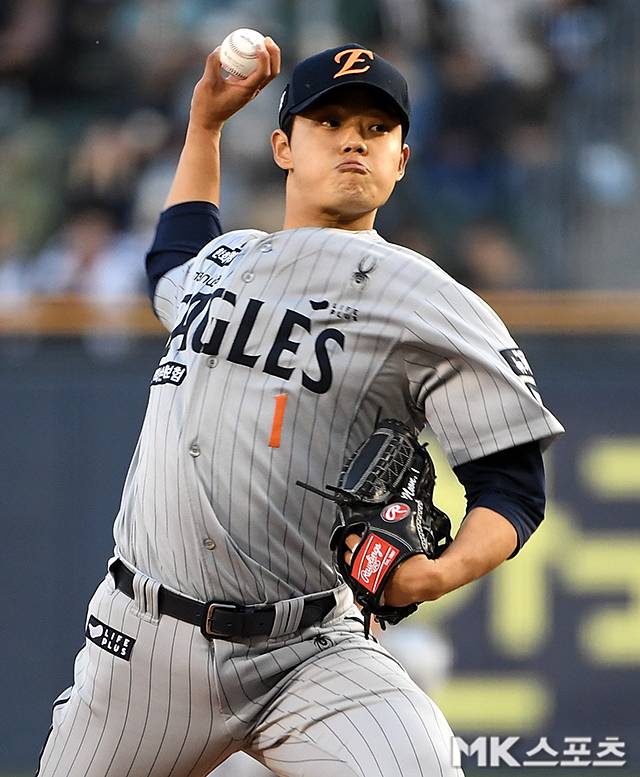 20일 울산 NC전에서 쾌투한 한화 문동주. 사진=천정환 기자