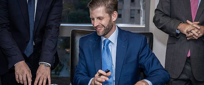 트럼프 대통령의 차남 에릭 트럼프 트럼프 오거니제이션 부사장/사진=트럼프 오거니제이션 홈페이지