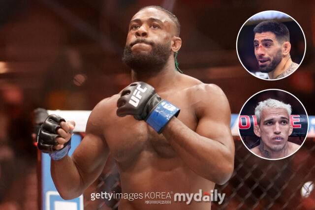 스털링(왼쪽)이 토푸리아(오른쪽 위)와 올리베이라의 승부를 전망했다. /게티이미지코리아