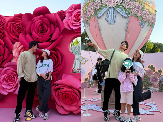 백지영이 가족과 에버랜드를 즐기는 중이다./백지영 인스타그램