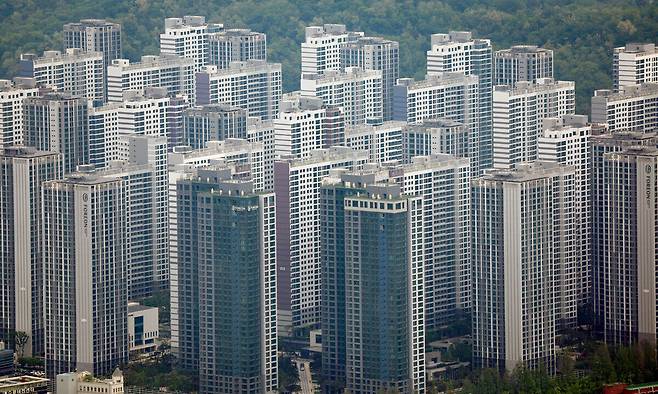 19일 서울 강동구 올림픽파크포레온의 모습. 연합뉴스