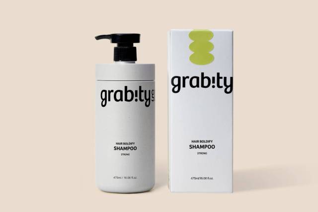 기능성 탈모샴푸 '그래비티' 대만 수출용 패키지. 사진 제공=롯데홈쇼핑