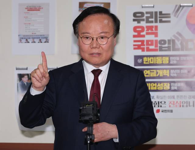 김문수 국민의힘 대선 후보 비서실장을 맡고 있는 김재원 전 의원. 연합뉴스