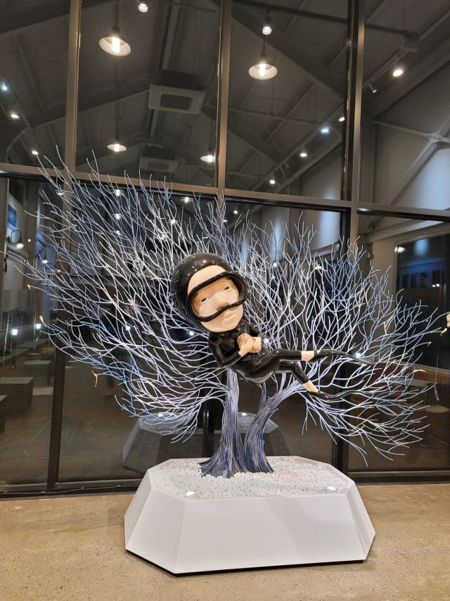 대형 조각 특별전에 출품된 김기민의 ‘숨(2023)’. 사진 제공=PLAS