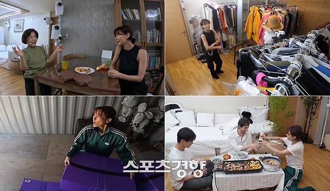 90세 모친과의 일상을 공개하는 배우 예지원. SBS플러스 제공