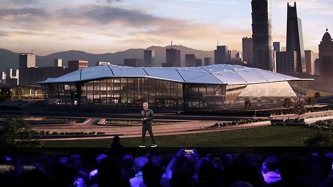 젠슨 황 엔비디아 CEO가 엔비디아의 신사옥을 대만에 건립하겠다고 밝혔다.[사진｜뉴시스]