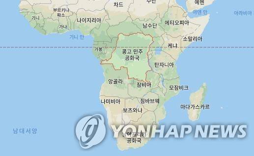 남아프리카공화국 지도 [구글 캡처]