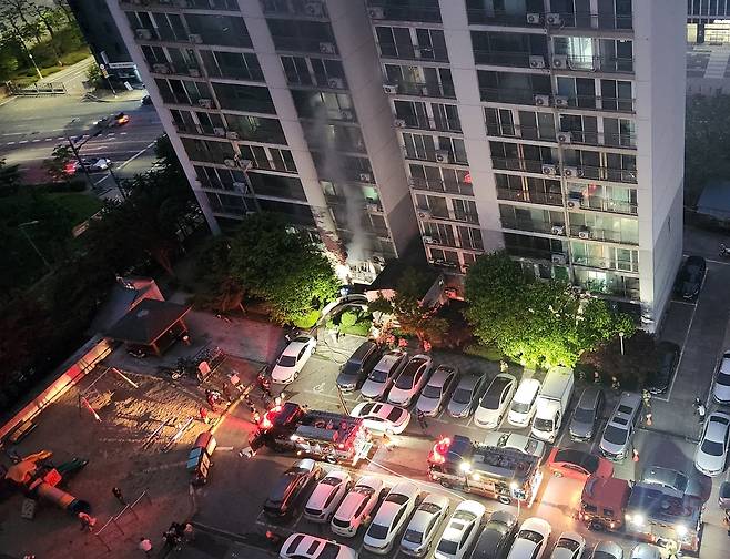 화재 현장 [독자 최요한씨 촬영 제공. 재판매 및 DB 금지]