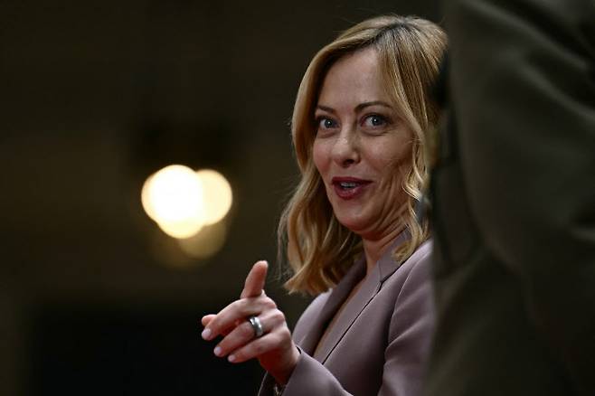 조르자 멜로니 이탈리아 총리. (사진=AFP)