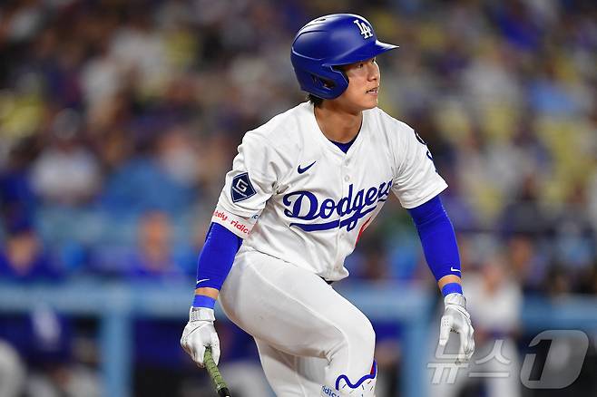 LA 다저스 김혜성이 21일(한국시간) 열린 2025 메이저리그 애리조나 다이아몬드백스전에서 2타수 무안타 1삼진을 기록했다. ⓒ 로이터=뉴스1