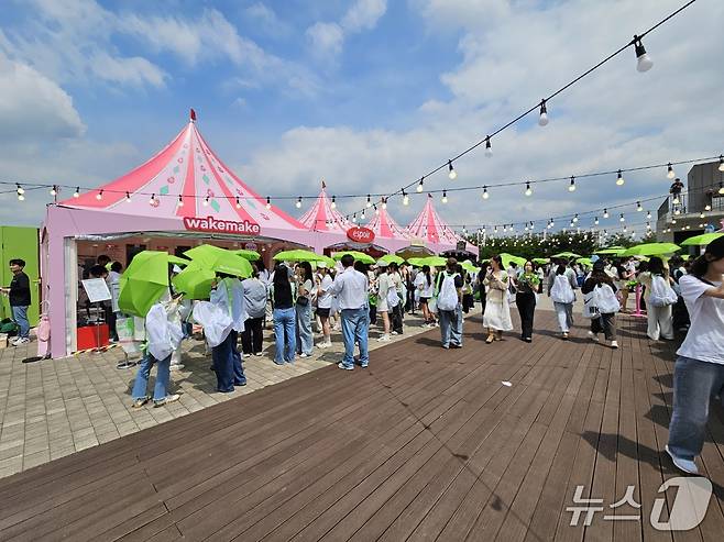 21일 서울 노들섬에서 '2025 올리브영 페스타'가 열렸다.ⓒ 뉴스1/김진희 기자.