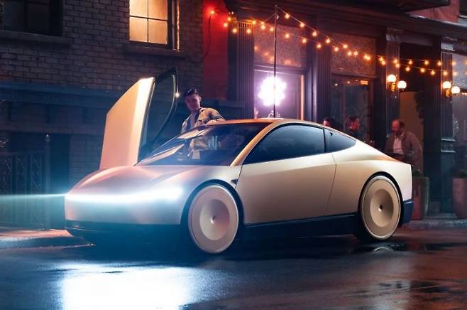 테슬라의 로보택시 이미지. 테슬라