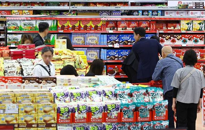 서울 시내 한 대형마트 식품 매대 모습.ⓒ뉴시스