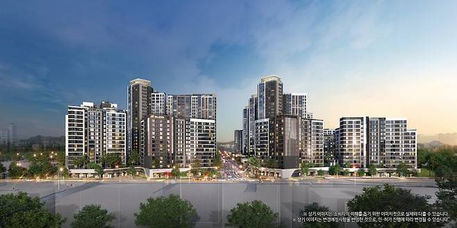 힐스테이트 메디알레 투시도. 서울에서도 같은 날 대선을 앞두고 은평구 ‘힐스테이트 메디알레’, 구로구 ‘고척 푸르지오 힐스테이트’가 분양돼 눈길을 끌었다.ⓒ현대건설