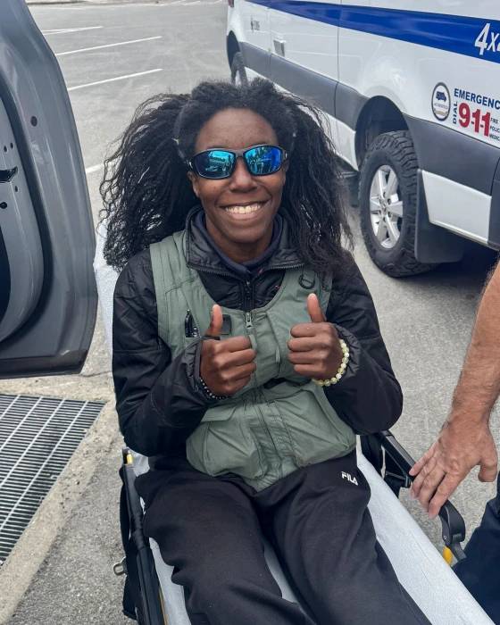 지난 14일(현지 시각) 미국 캘리포니아주에서 구조된 티파니 슬레이튼. 사진=프레즈노 카운티 보안관 사무실