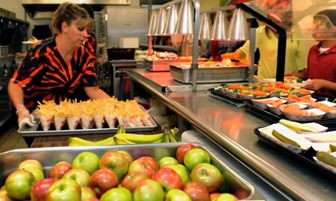 미국 사립학교 급식 수준