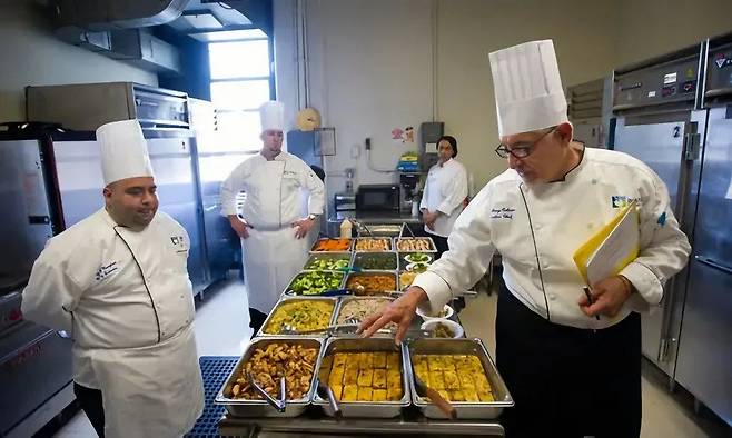 미국 사립학교 급식 수준