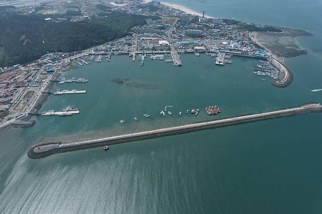 충남 보령 대천항 간출지 드론사진
