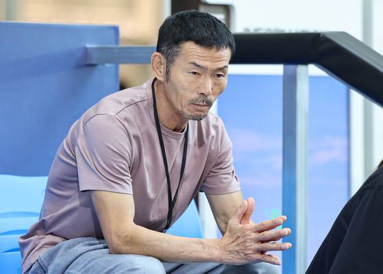 Son Woong-jung, director of the SON Football Academy and father of football player Son Heung-min, attends an Adidas event at the Times Square shopping mall in Yeongdeungpo District, western Seoul, on July 6, 2024. [NEWS1]