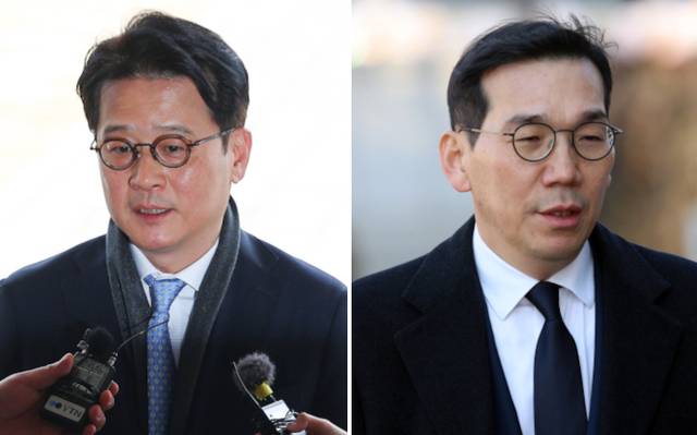 이창수 서울중앙지검장(왼쪽)와 조상원 서울중앙지검 4차장. 연합뉴스