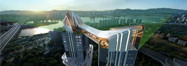 스카이브릿지 한강 조망. [사진 출처 = HDC현대산업개발]