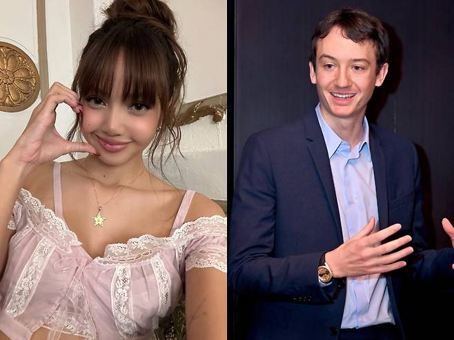 블랙핑크 리사와 프레데릭 아르노. 인스타그램 캡처.