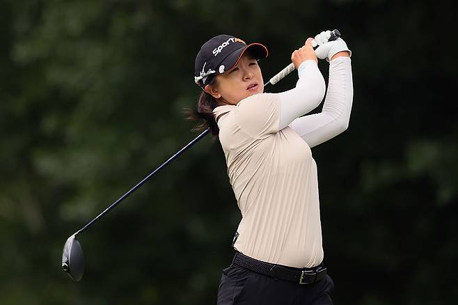 김세영이 지난 4월 시즌 첫 메이저대회 2025 셰브론 챔피언십 2라운드에서 드라이버샷을 날리고 있다. ｜게티이미지