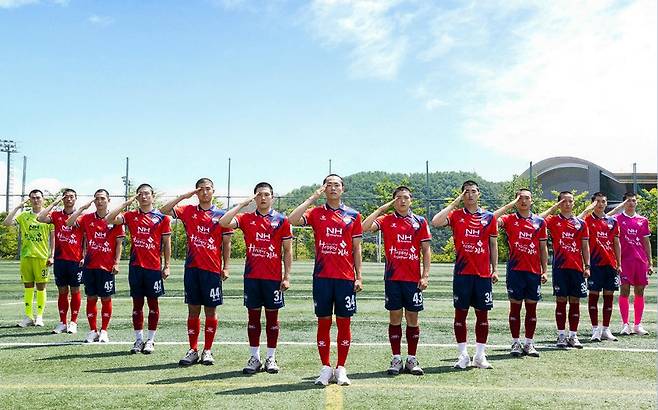 제10기 신병 선수 13명 [김천 상무 제공. 재판매 및 DB 금지]