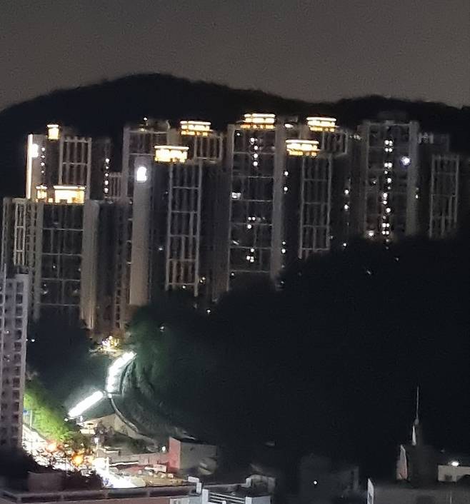 용인시 신봉동 일대 정전. 사진=연합뉴스